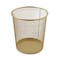 Martha Stewart Ryder Gold Mesh Metal Trash Can, 4.5 Gallon, Wastebasket for Office HH-OHD21-GLD-MS - alternate 8